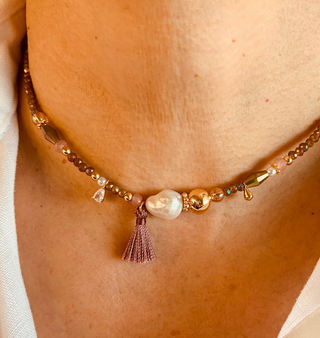 CHOKER PERLA & ZIRCONIA