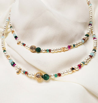 CHOKER PERLA CRISTAL MULTICOLOR