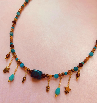 COLLAR BRONZE AND BLUE