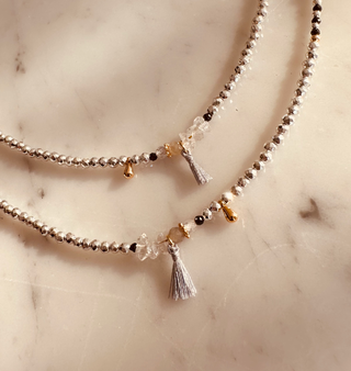 CHOKER HERKIMER & LABRADORITA