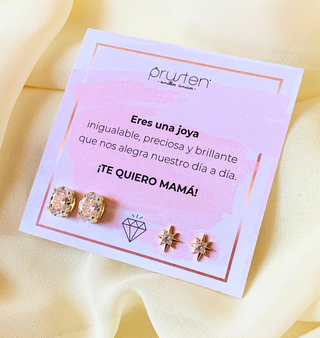 ARETES SET ORO LAMINADO