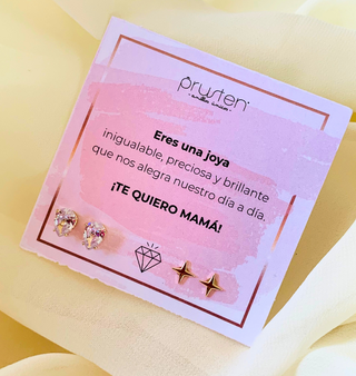 ARETES SET ORO LAMINADO