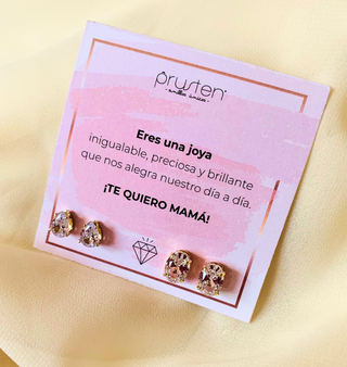ARETES SET ORO LAMINADO