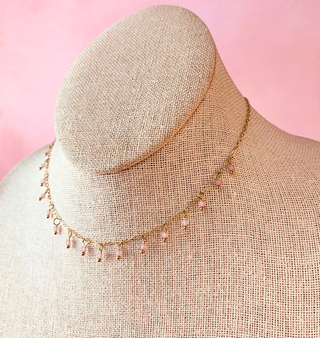 CADENA CUARZO ROSA