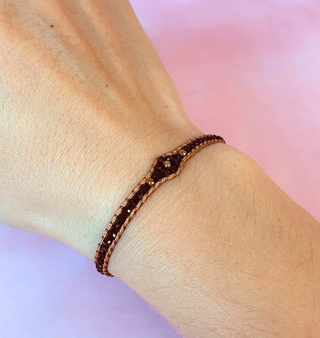 BRAZALETE ZIRCONIA ROUGE