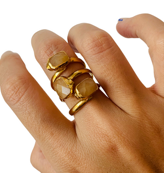 ANILLO SET YELLOW QUARTZ