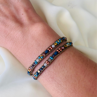 BRAZALETE MULTICOLOR DOBLE