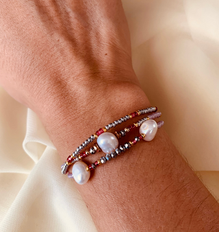 BRAZALETE TRIPLE  MULTICOLOR