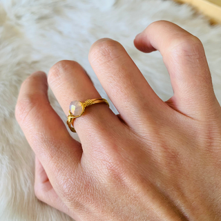 ANILLO ÚNICO LOVELY CRISTAL NUDE